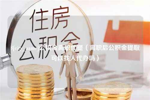 吉安公积金离职代提（离职后公积金提取可以找人代办吗）